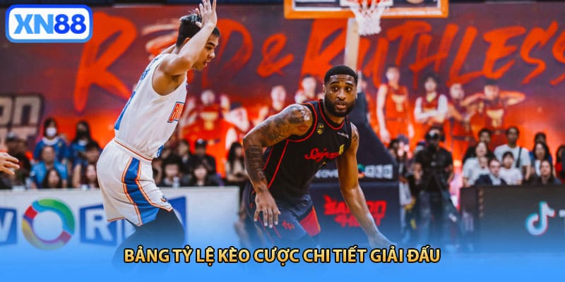 Bảng tỷ lệ kèo cược chi tiết giải đấu